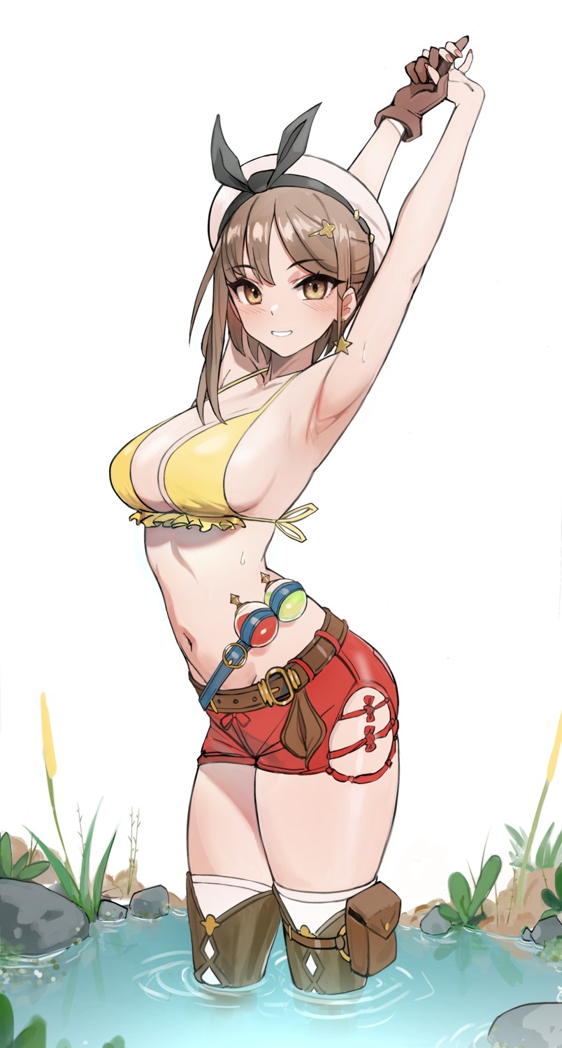 atelier atelier_ryza atelier_ryza_2 bikini_top garter kiritzugu reisalin_stout swimsuits thighhighs wet