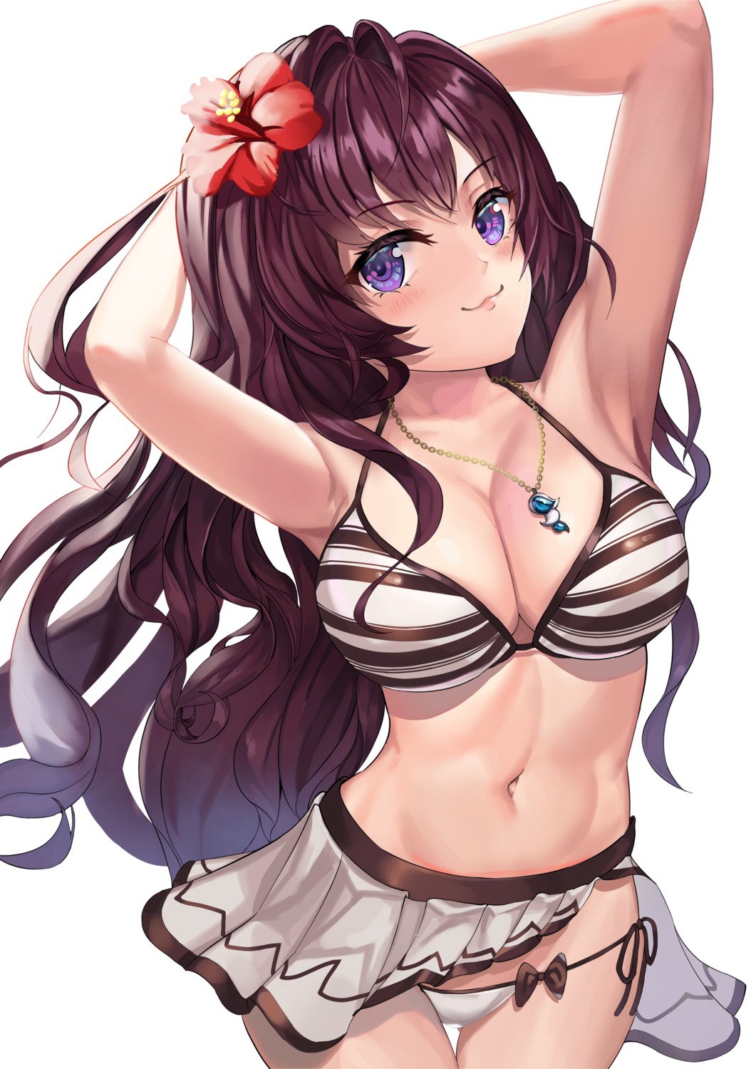 bikini cleavage ichinose_shiki skirt_lift solaris_(sinhyg) swimsuits the_idolm@ster the_idolm@ster_cinderella_girls the_idolm@ster_cinderella_girls_starlight_stage