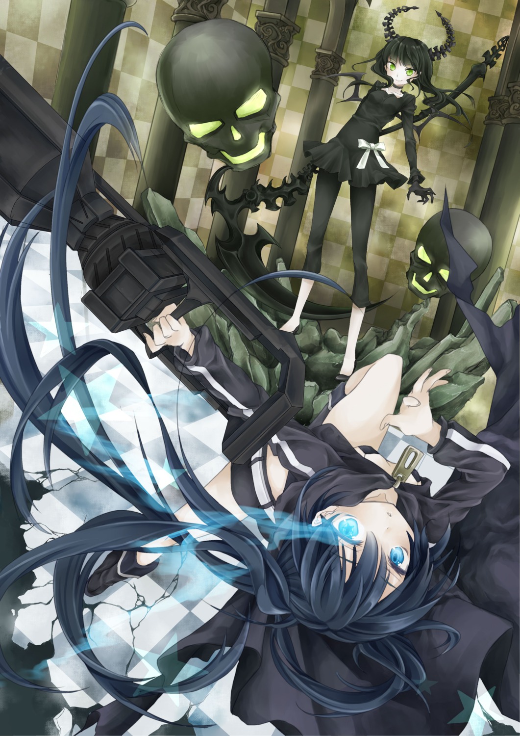 black_rock_shooter black_rock_shooter_(character) dead_master mijinkouka vocaloid