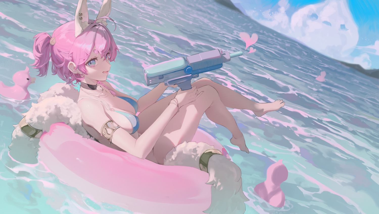 0_0_0 animal_ears bikini bunny_ears swimsuits