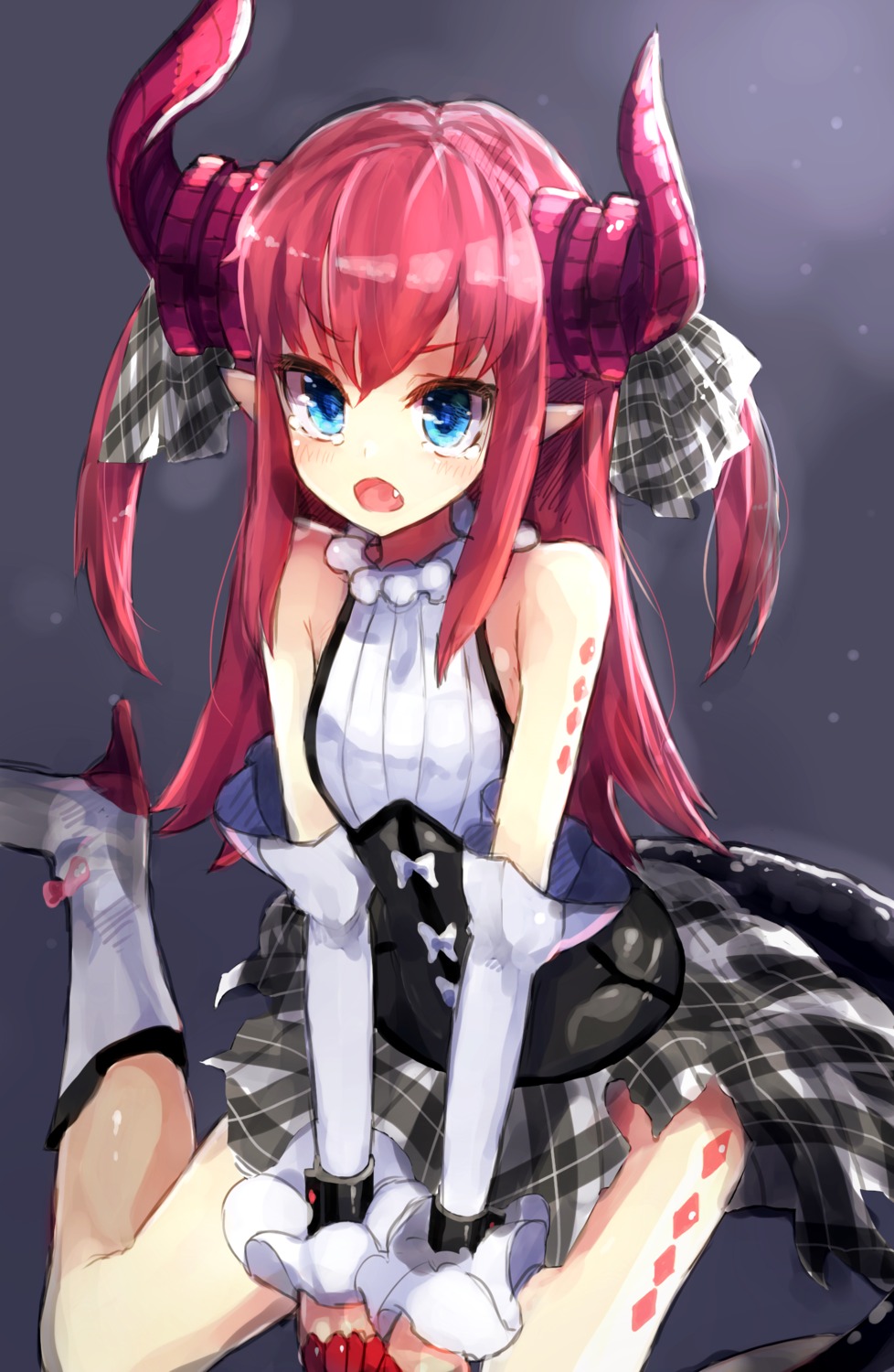 bei_mochi elizabeth_bathory fate/extra fate/extra_ccc fate/stay_night heels horns pointy_ears tail tattoo