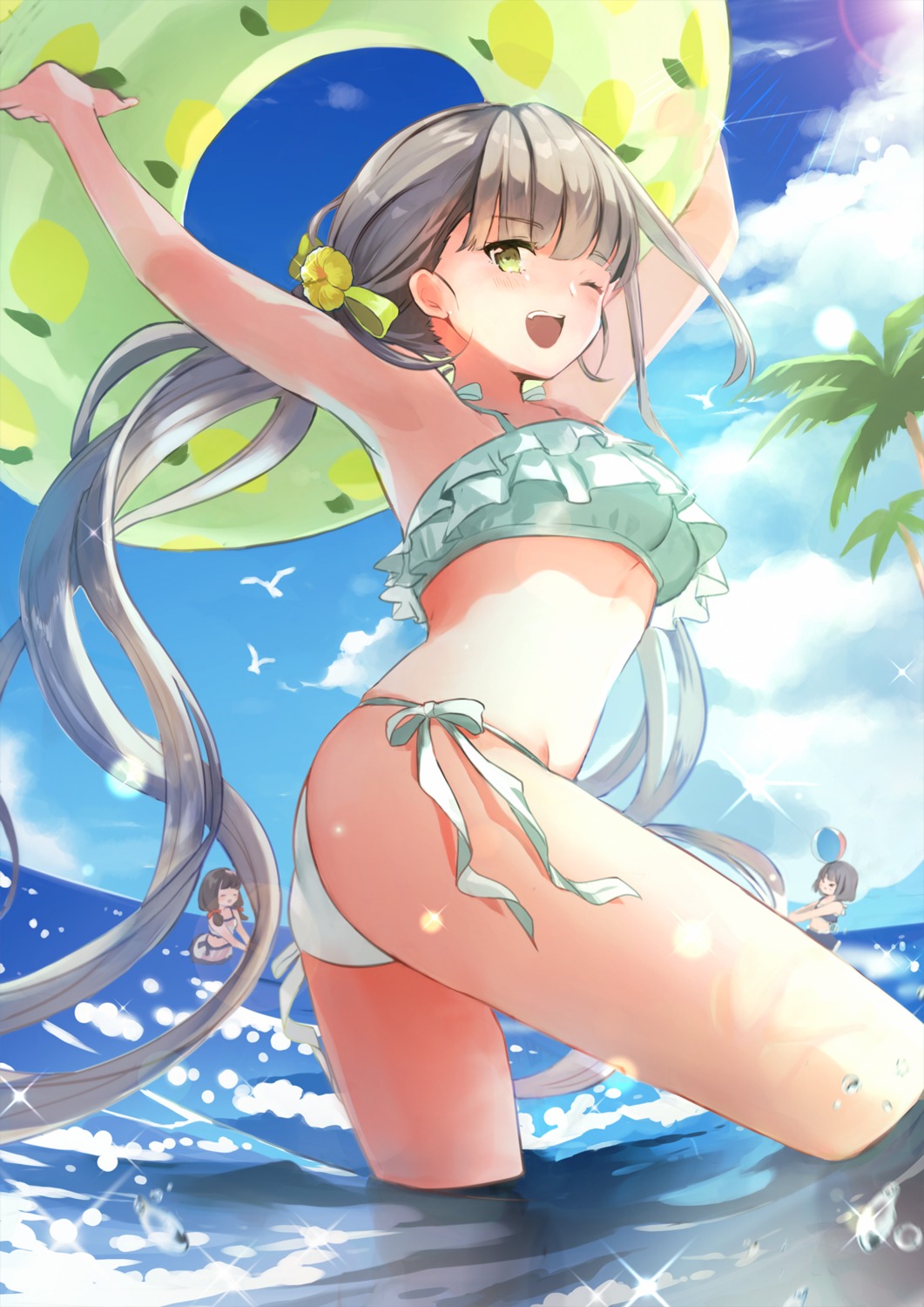 ass bikini swimsuits tasuku_(otomebotan) wet