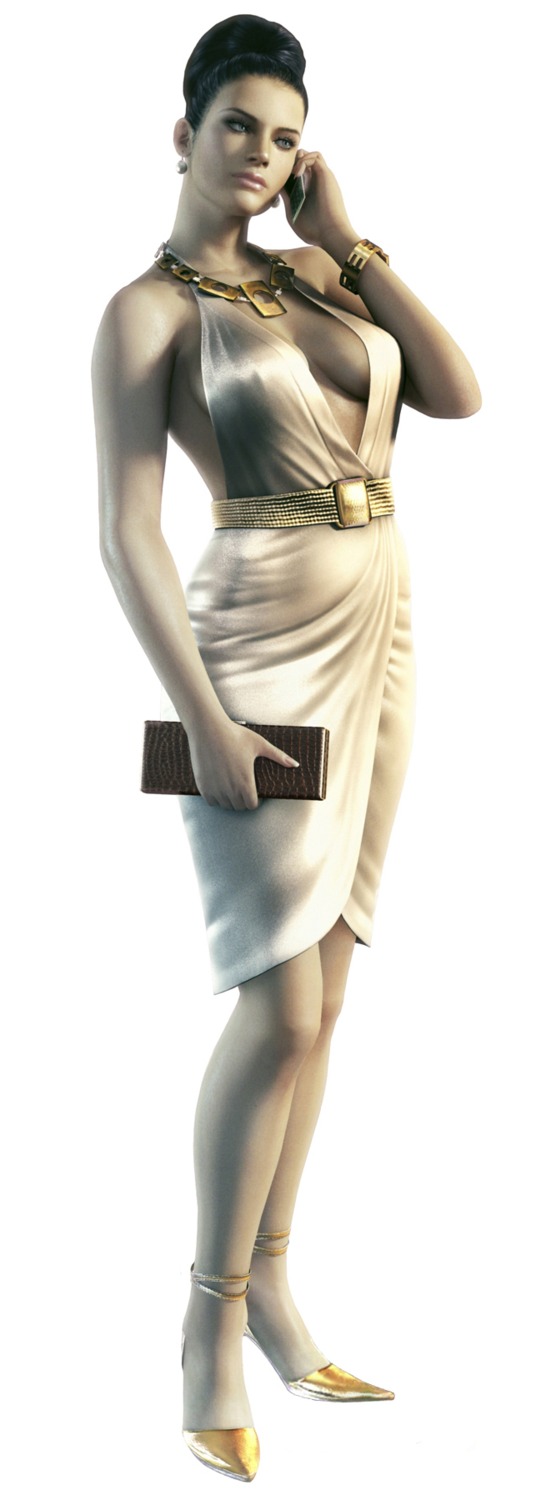 cg cleavage dress excella_gionne heels resident_evil resident_evil_5