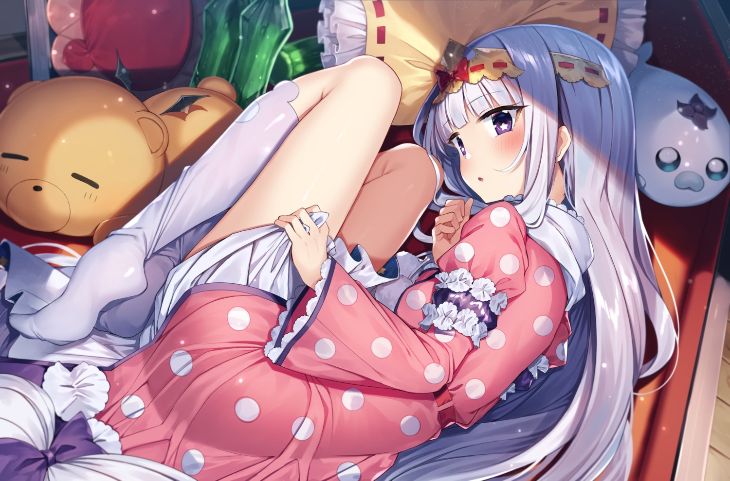 aurora_sya_lis_kaymin dress gurasion maou-jou_de_oyasumi thighhighs