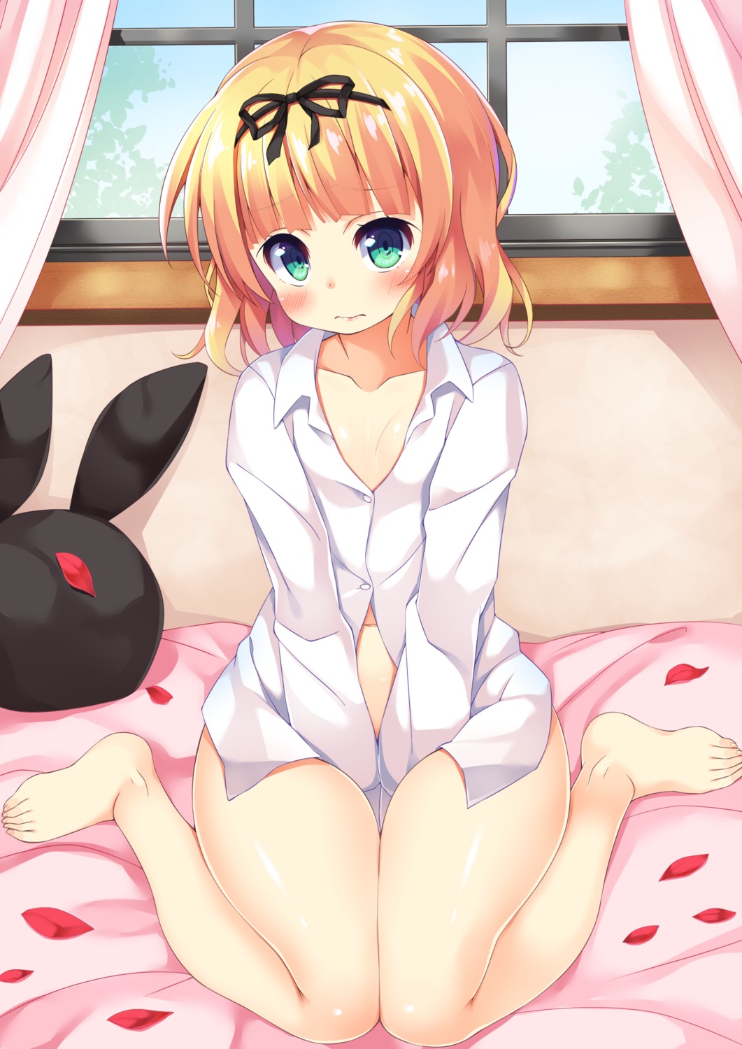 asa_no_ha bottomless dress_shirt gochuumon_wa_usagi_desu_ka? kirima_sharo