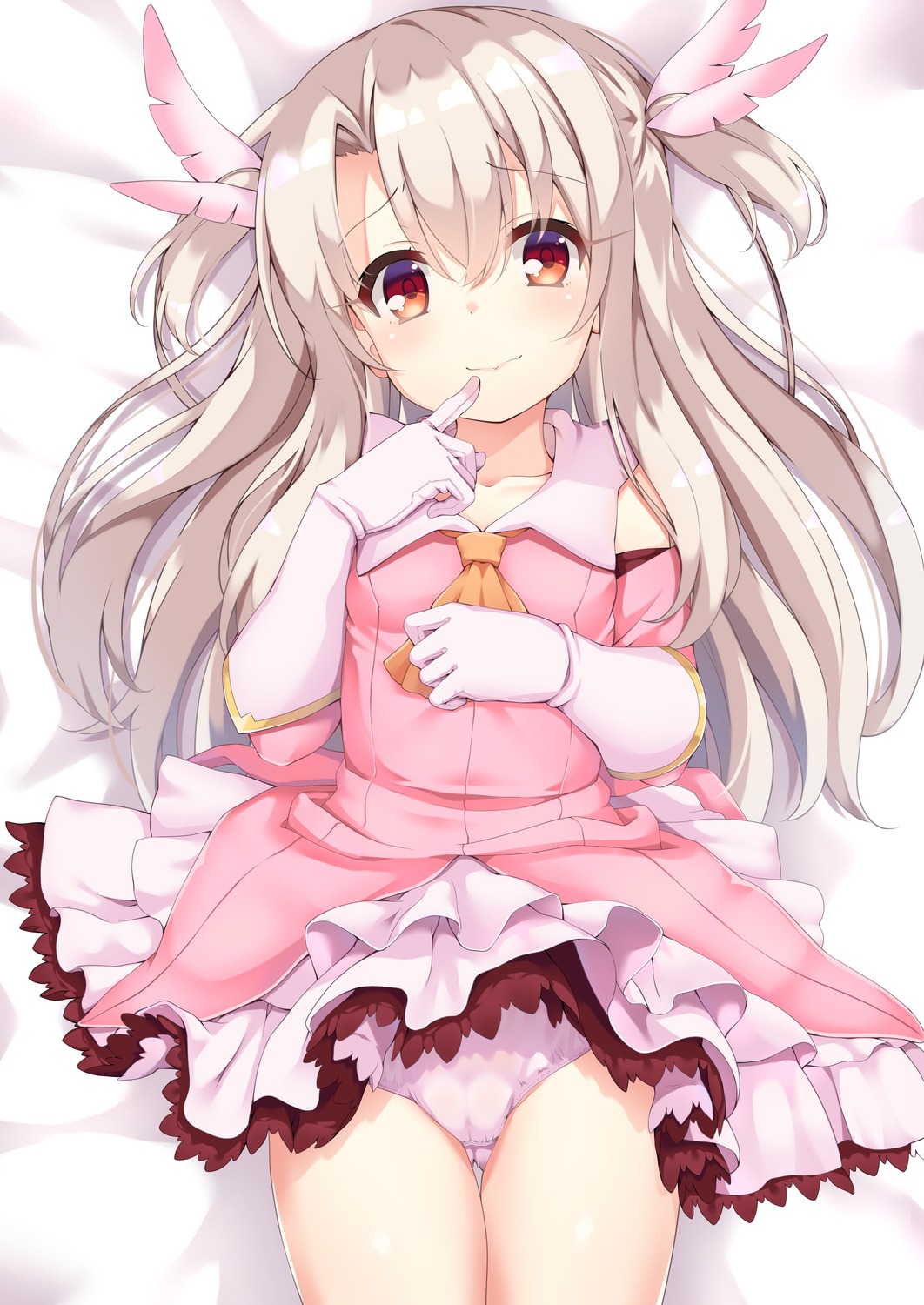 cameltoe dress fate/kaleid_liner_prisma_illya fate/stay_night illyasviel_von_einzbern loli pantsu skirt_lift toketou