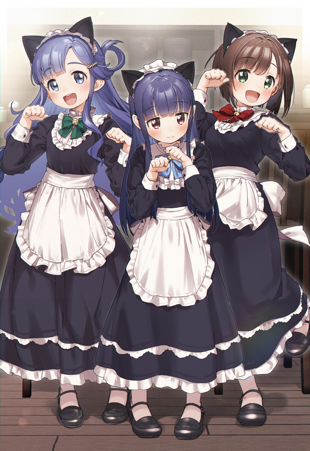 animal_ears asari_nanami kusaka_shi maekawa_miku maid nekomimi sajou_yukimi the_idolm@ster the_idolm@ster_cinderella_girls the_idolm@ster_cinderella_girls_u149