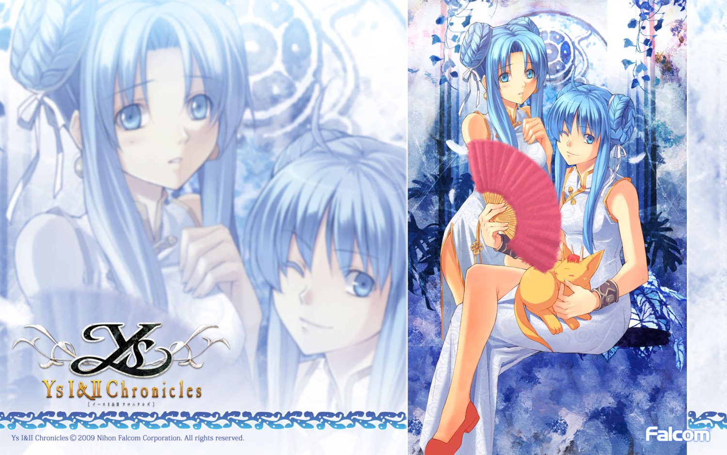 chinadress falcom feena neko reah wallpaper ys ys_i ys_ii