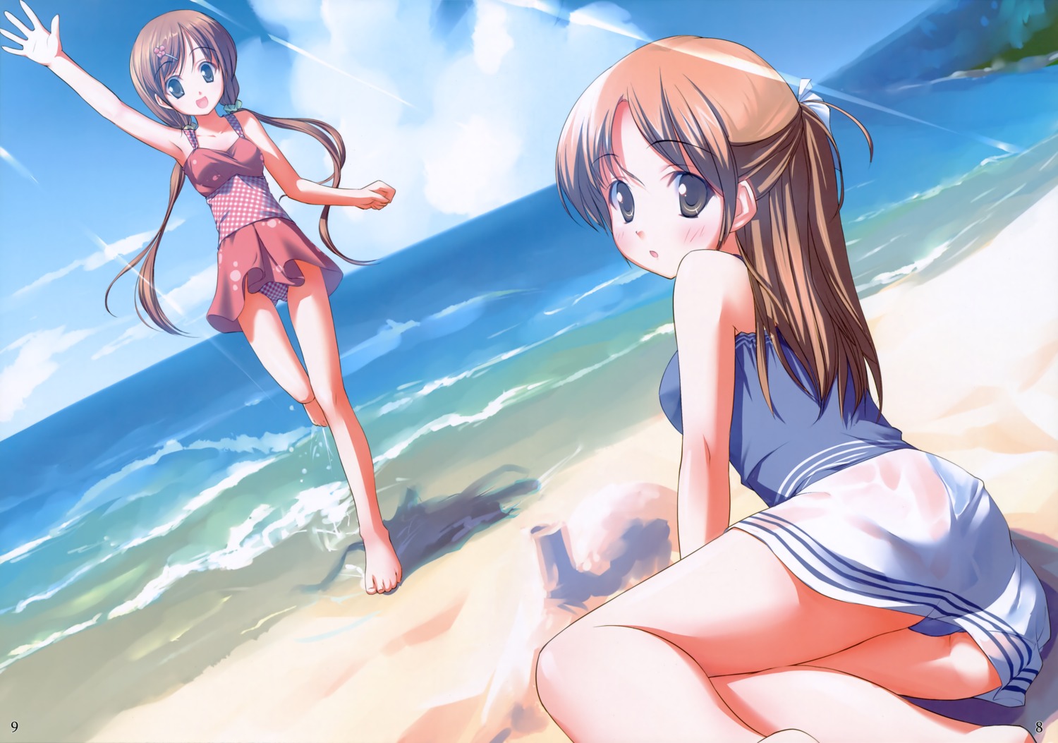 kogemashita see_through swimsuits takoyaki wet_clothes