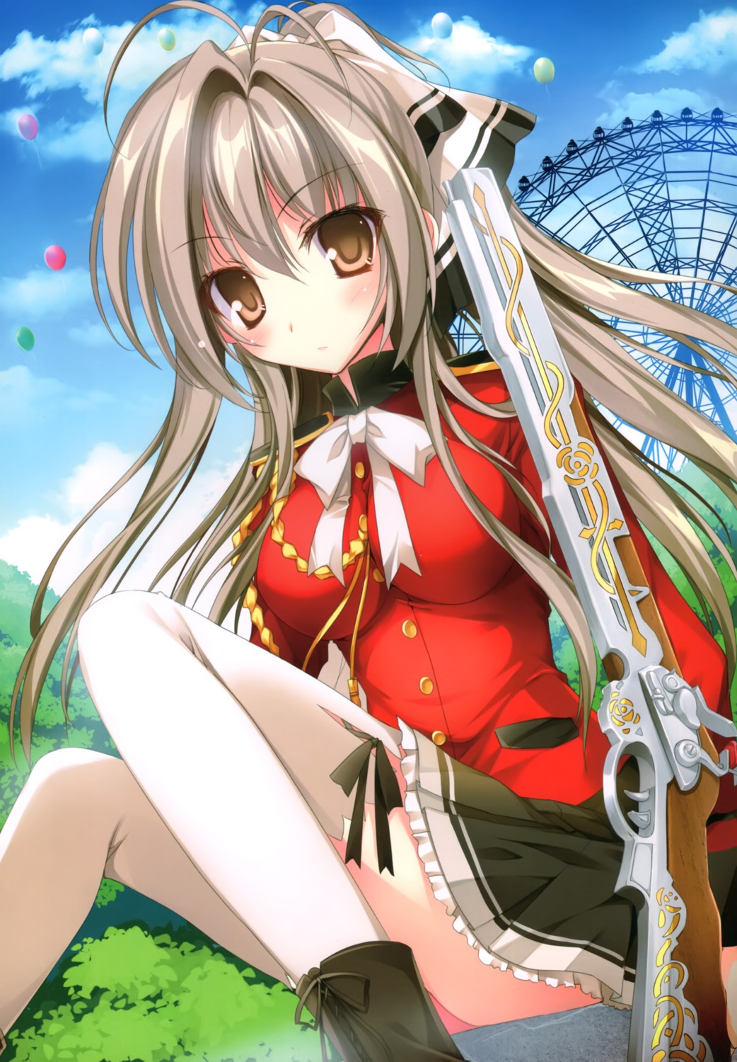 amagi_brilliant_park gun karory possible_duplicate sento_isuzu thighhighs uniform