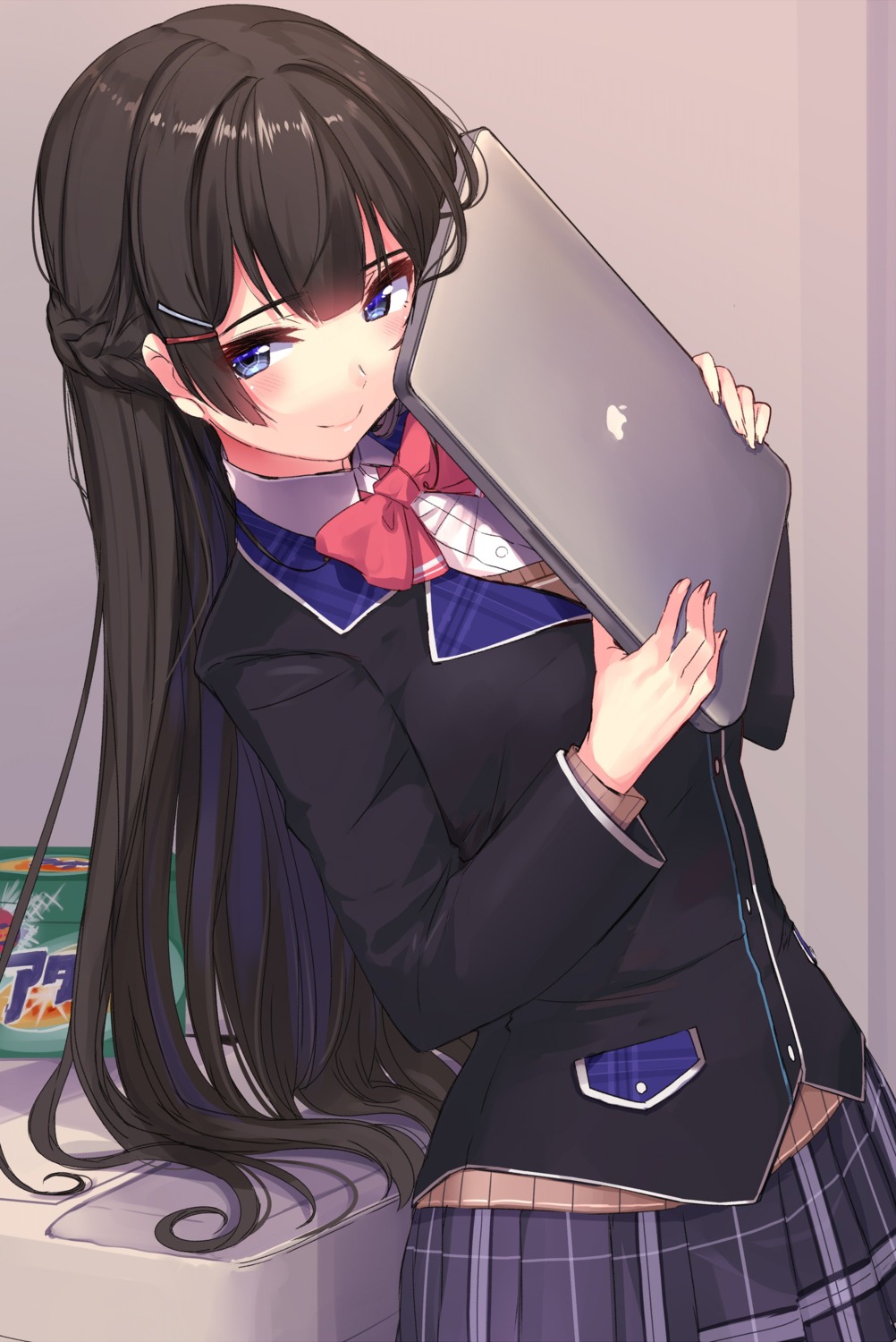 akasa_ai nijisanji seifuku sweater tsukino_mito