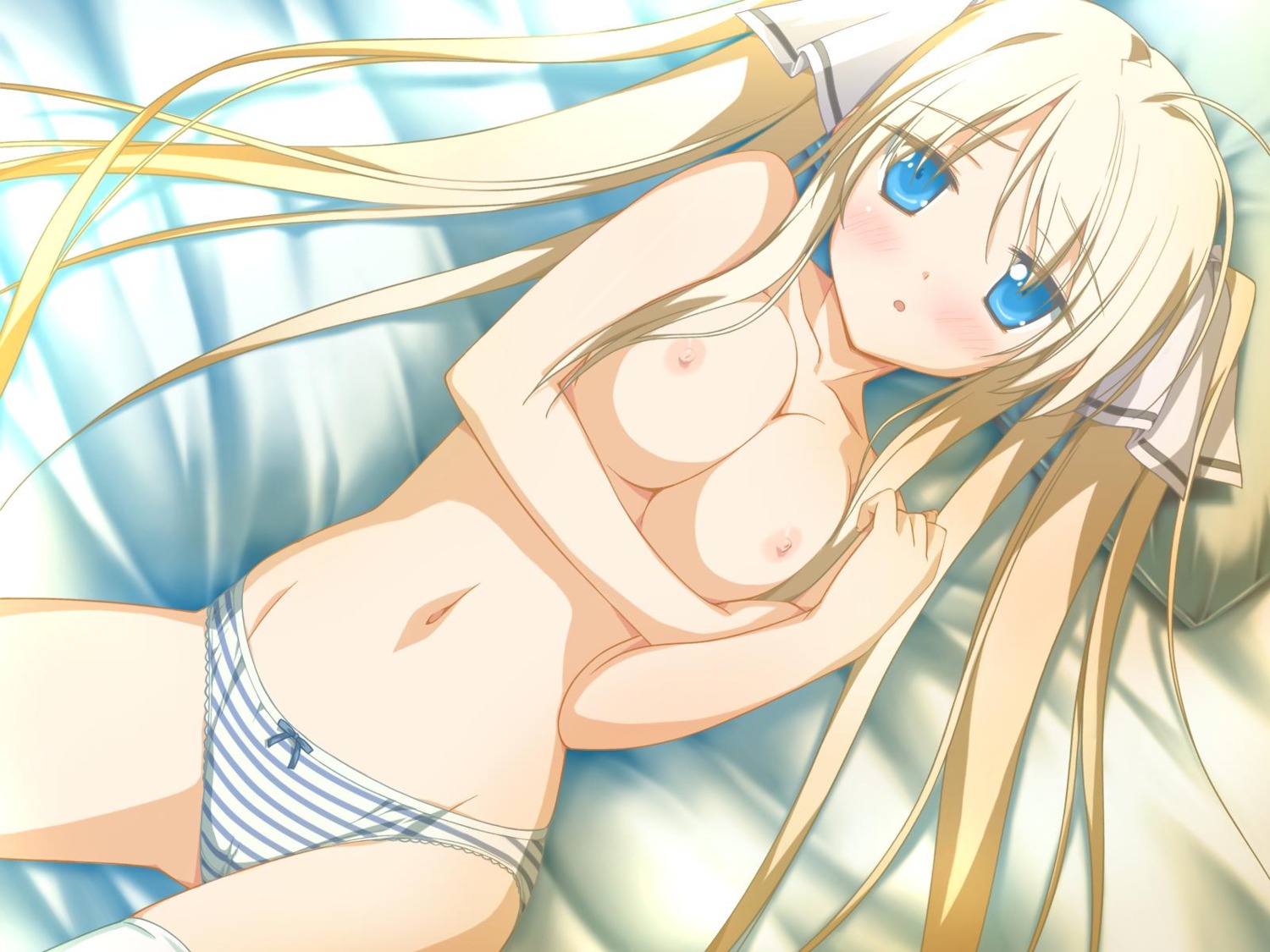 breast_hold cameltoe favorite game_cg hisakaki_komomo hoshizora_no_memoria nipples pantsu shida_kazuhiro shimapan topless