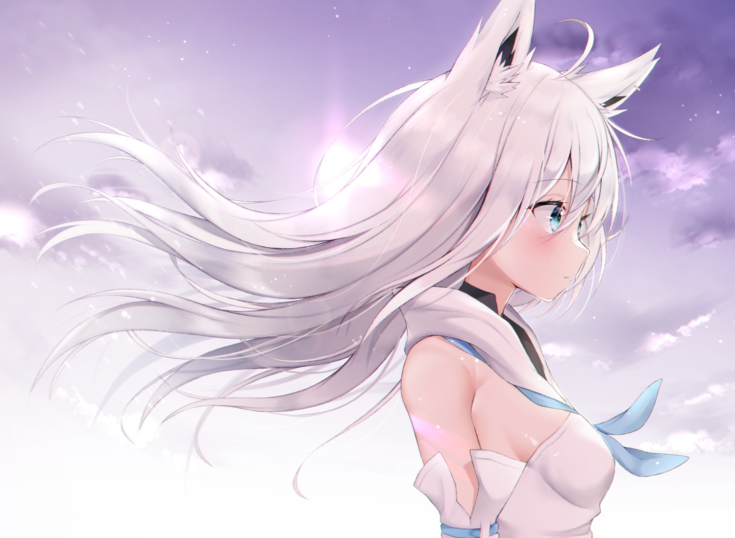 animal_ears hololive hololive_gamers kitsune shirakami_fubuki utekiro