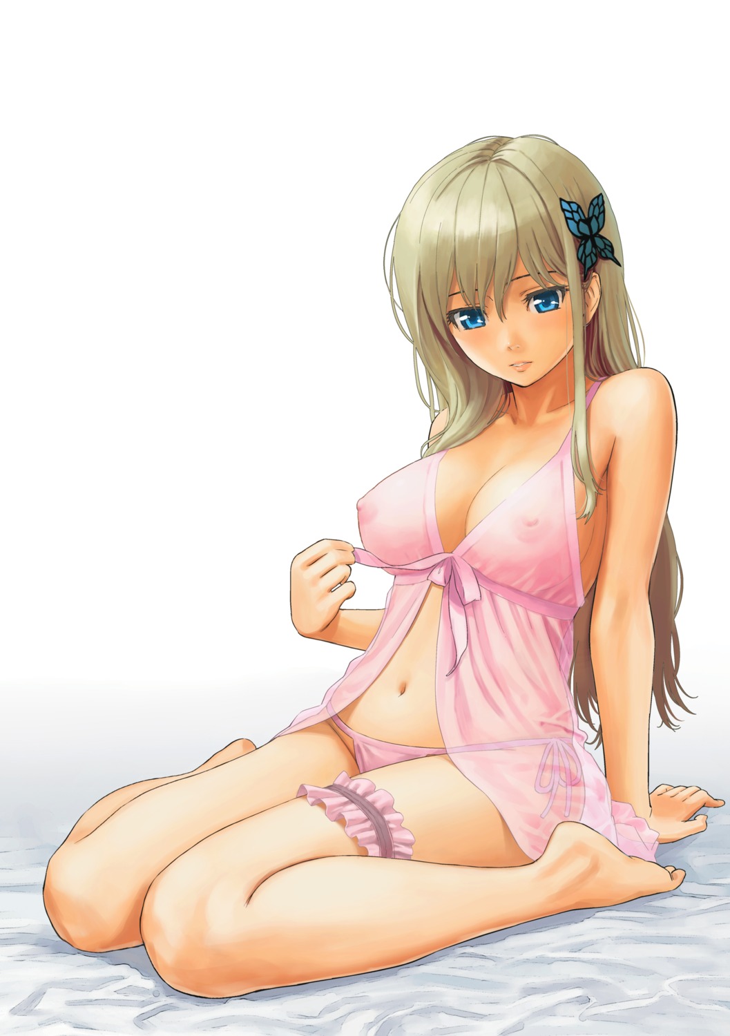 boku_wa_tomodachi_ga_sukunai garter homunculus kashiwazaki_sena lingerie nipples pantsu see_through string_panties