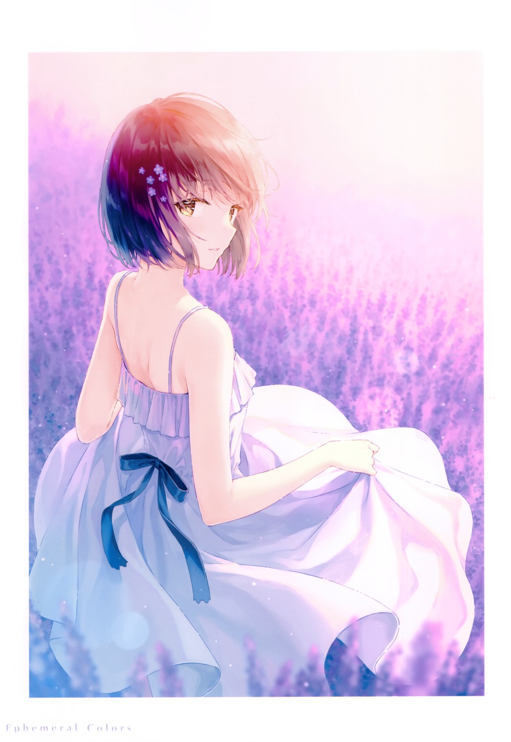 dress hiten hitenkei no_bra skirt_lift summer_dress