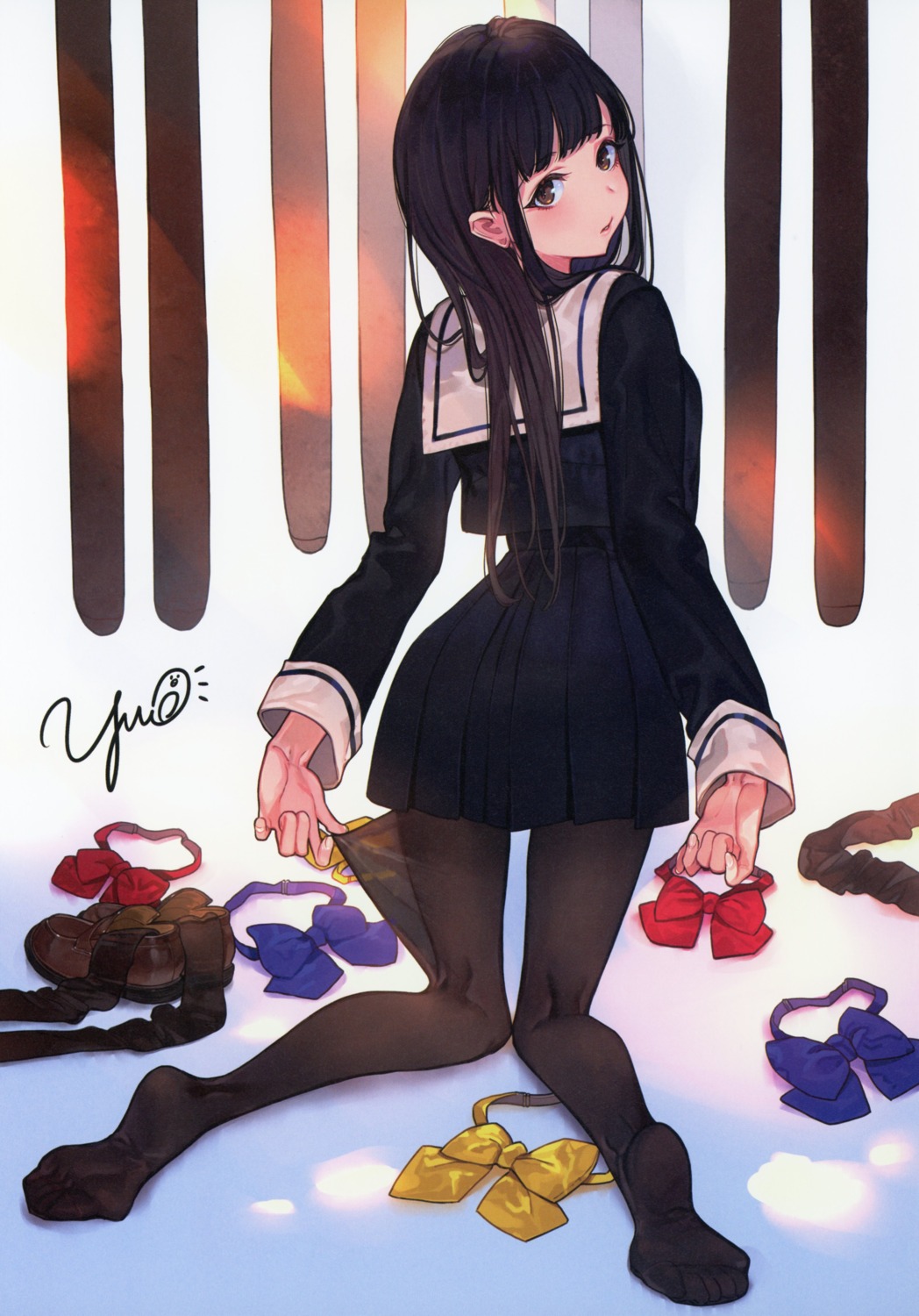 pantyhose screening seifuku yuu