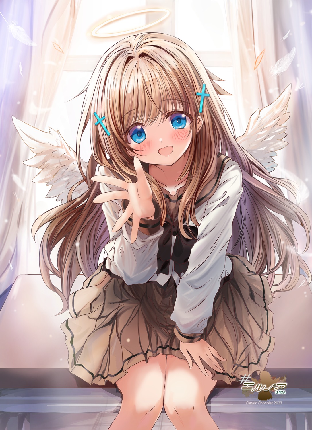 angel cutlass_(classic_chocolate) seifuku wings