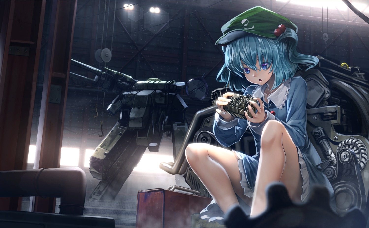 crossover kawashiro_nitori mecha metal_gear_solid ryosios touhou