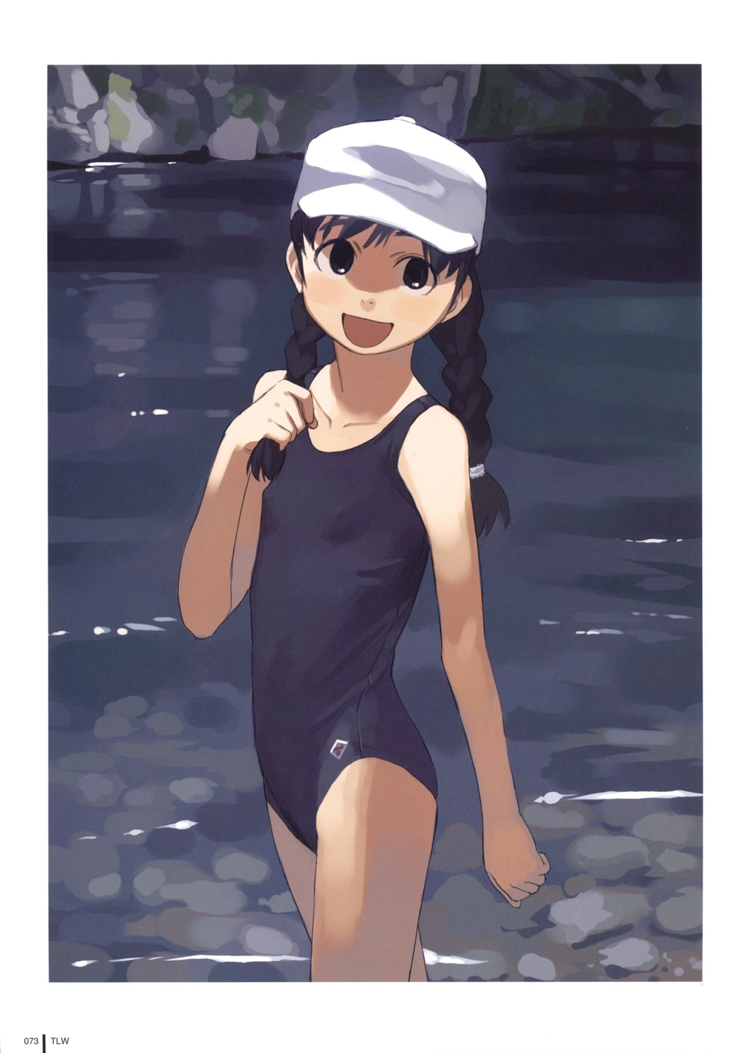 school_swimsuit swimsuits takamichi