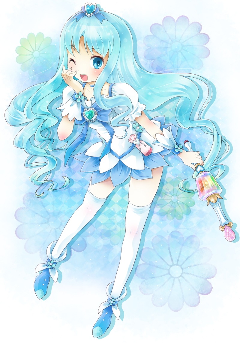 heartcatch_pretty_cure! kurumi_erika michii_yuuki pretty_cure thighhighs