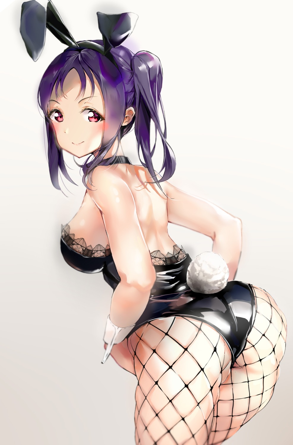 animal_ears ass bunny_ears bunny_girl fishnets kazuno_sarah love_live!_sunshine!! moshi_0208 pantyhose tail