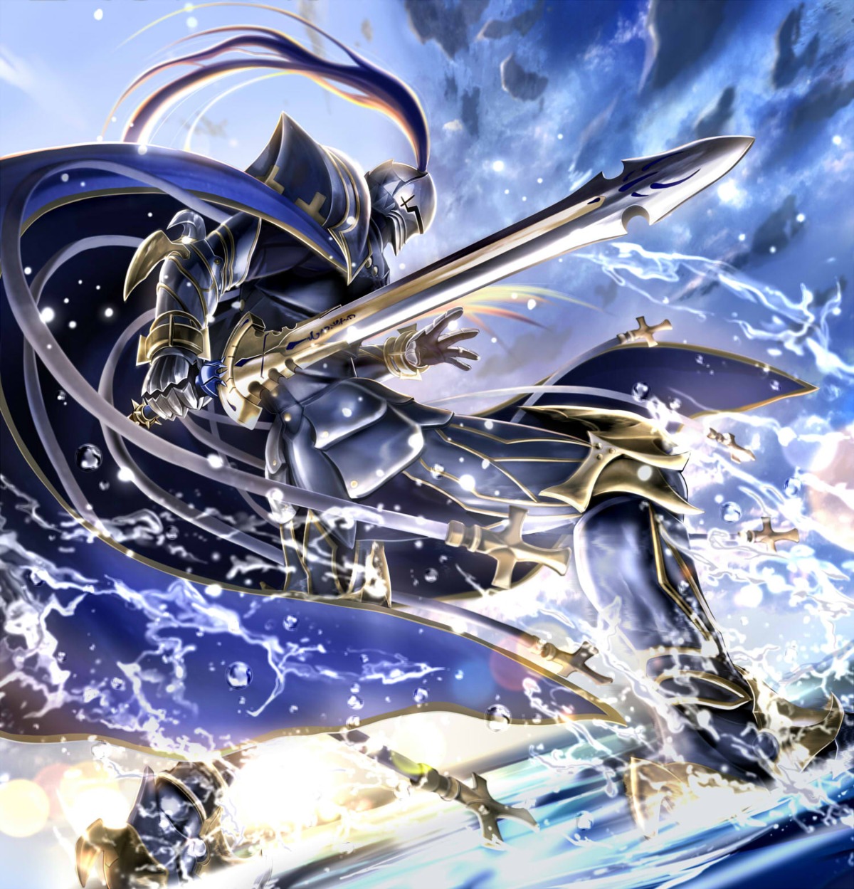 armor fate/grand_order fate/stay_night lancelot_(fsn) masukudo_(hamamoto_hikaru) sword