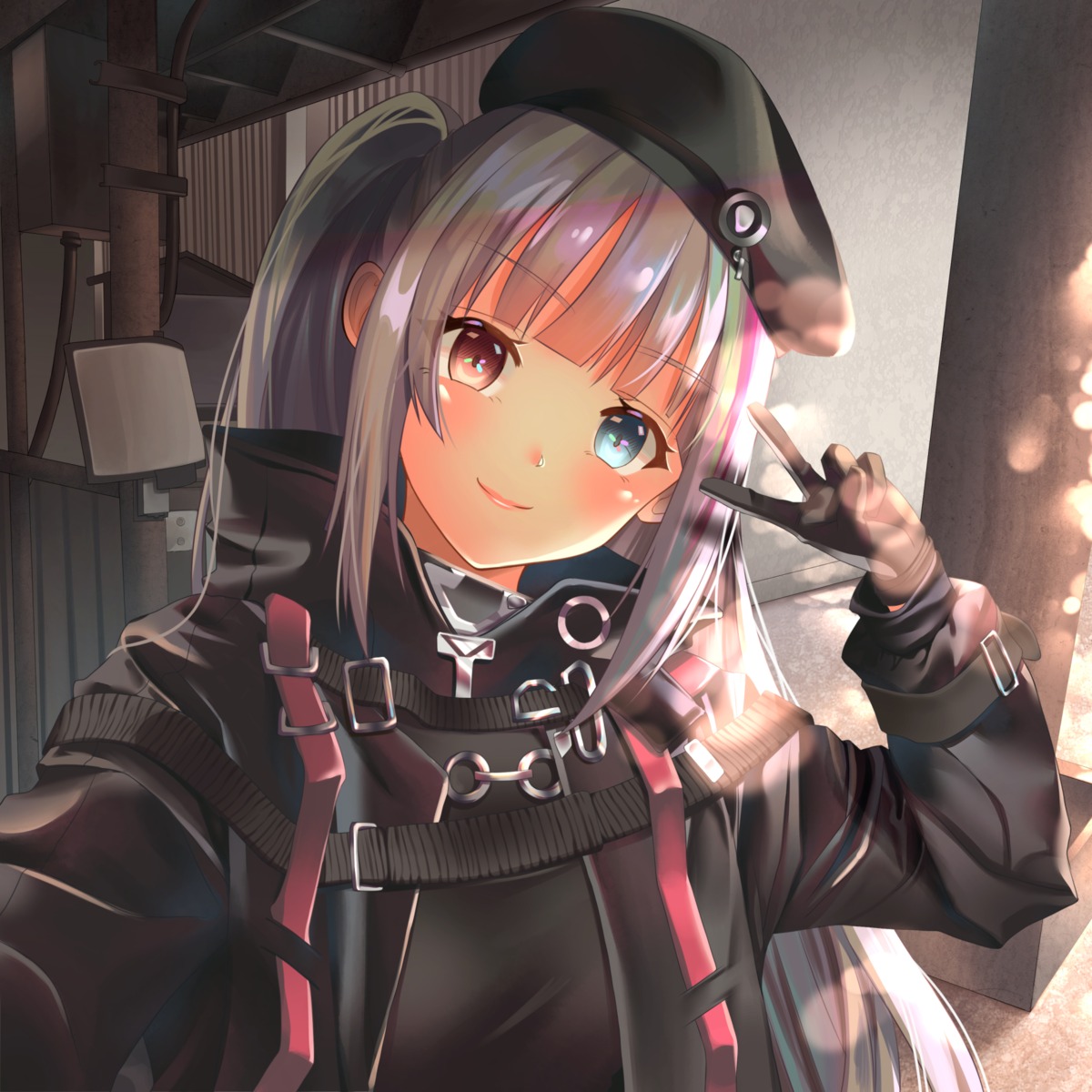 girls_frontline gonzz heterochromia mdr_(girls_frontline) uniform