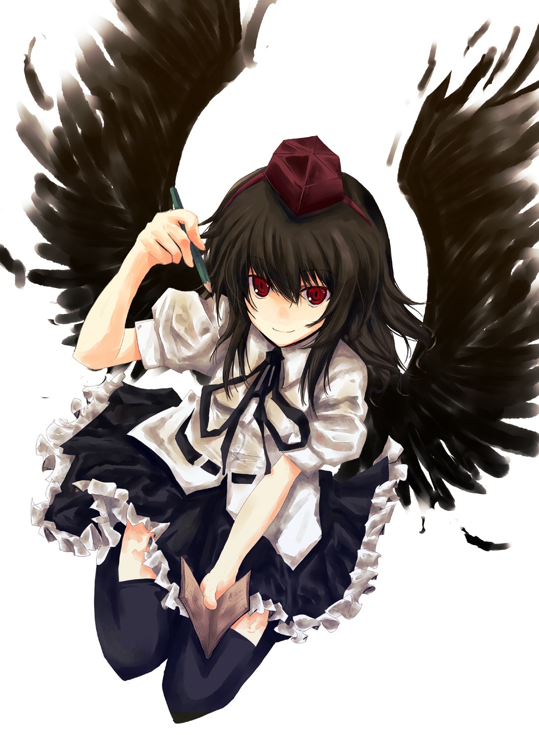 hisago shameimaru_aya touhou wings