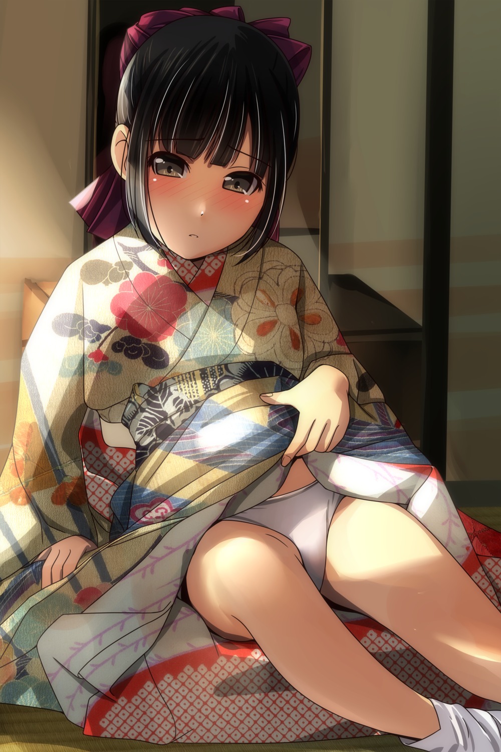 kimono loli matsunaga_kouyou pantsu skirt_lift