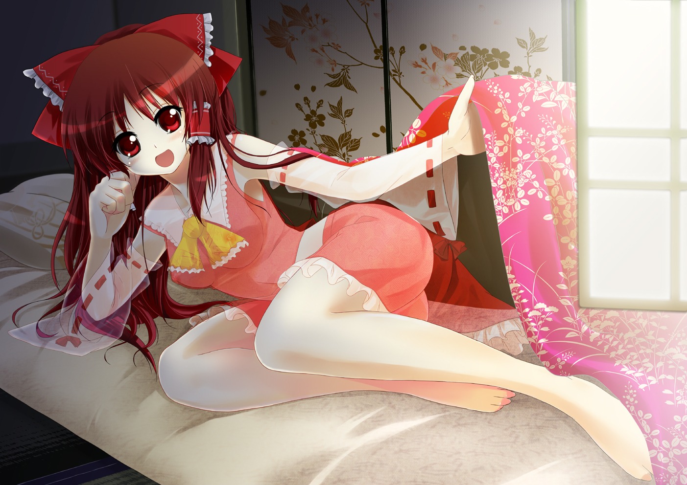 erect_nipples hakurei_reimu porurin see_through touhou