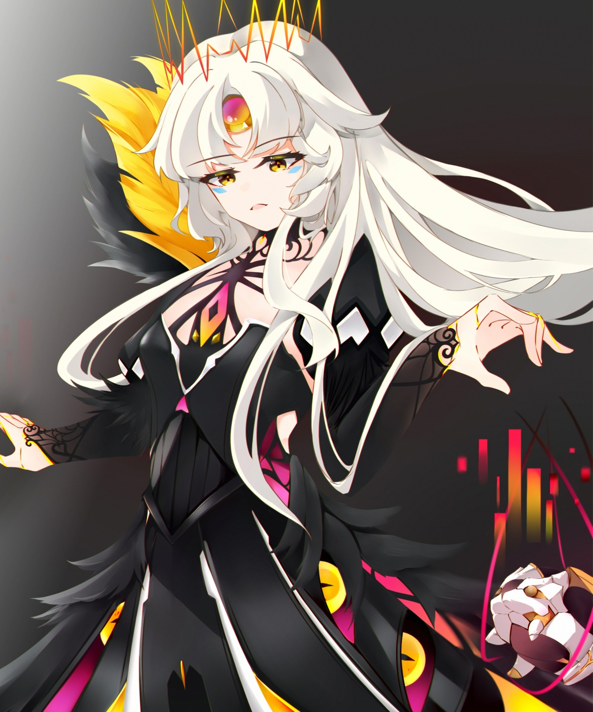 dress elsword eve_(elsword) no_bra tagme