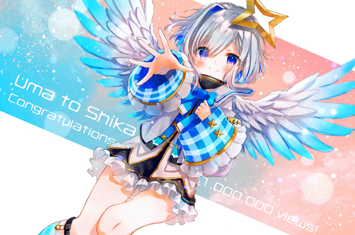 amane_kanata angel hololive seifuku syukonbu wings