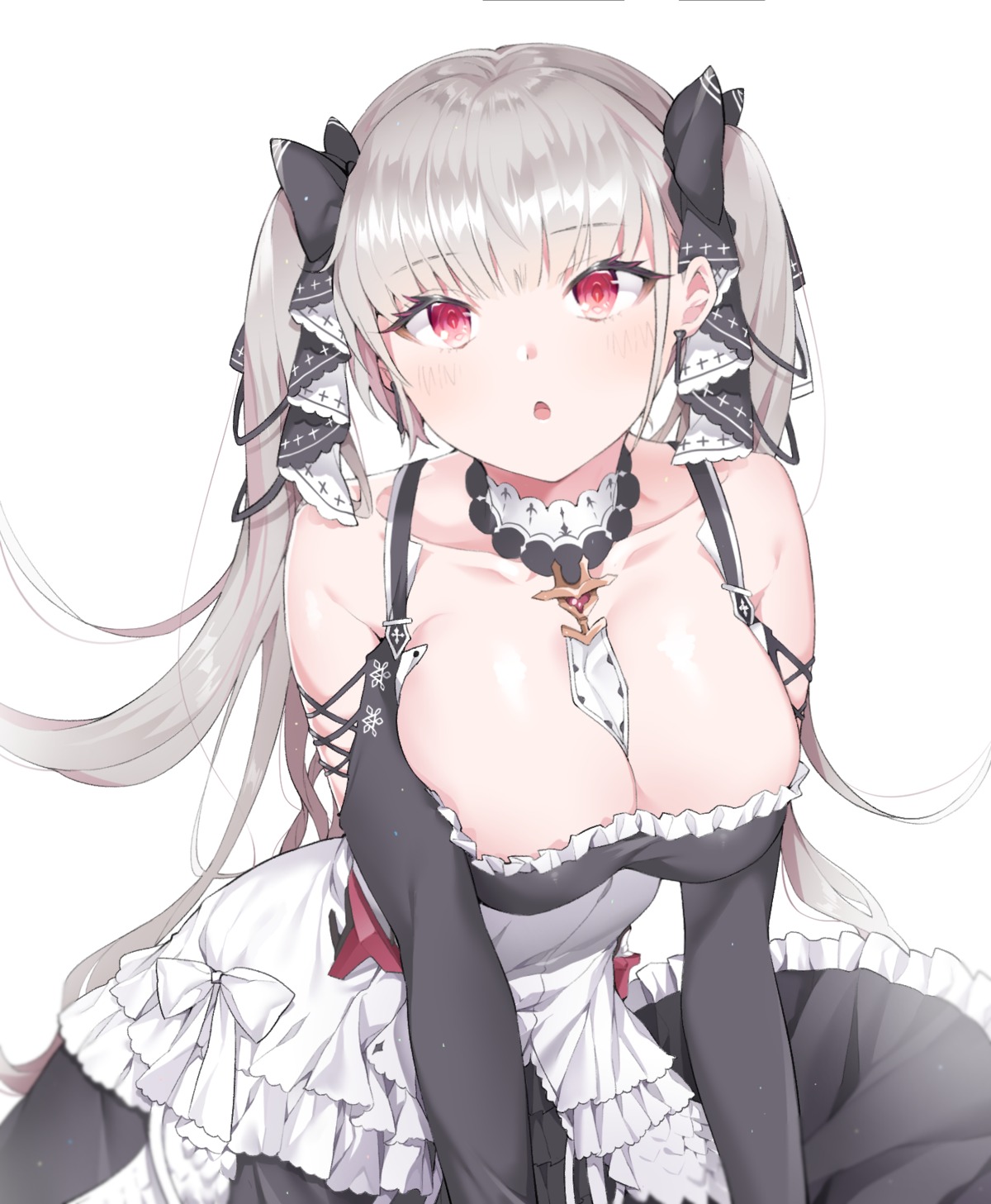 azur_lane breast_hold cpqm formidable_(azur_lane) gothic_lolita lolita_fashion no_bra