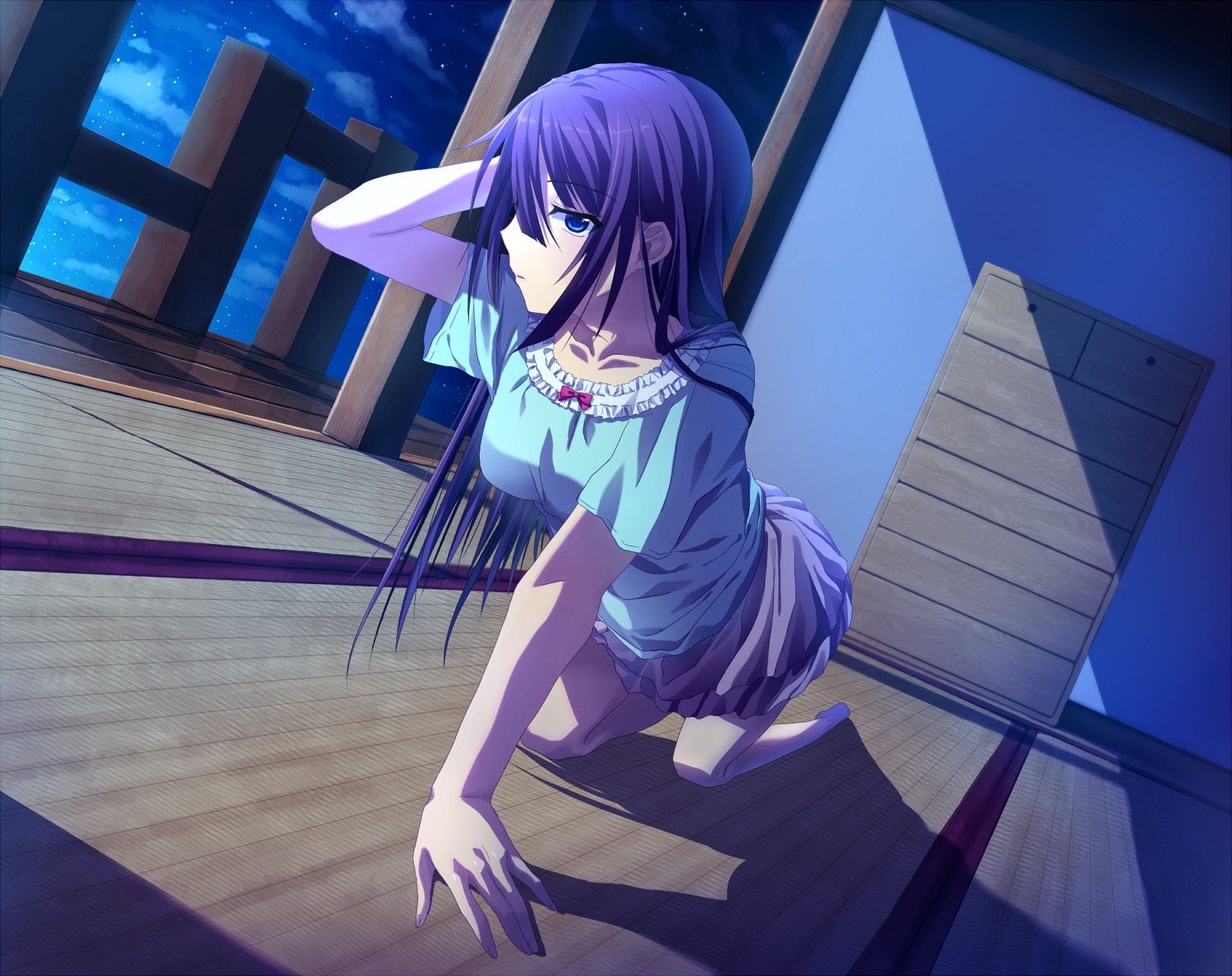 bakemonogatari hikaru_kirara monogatari_(series) nisemonogatari senjougahara_hitagi