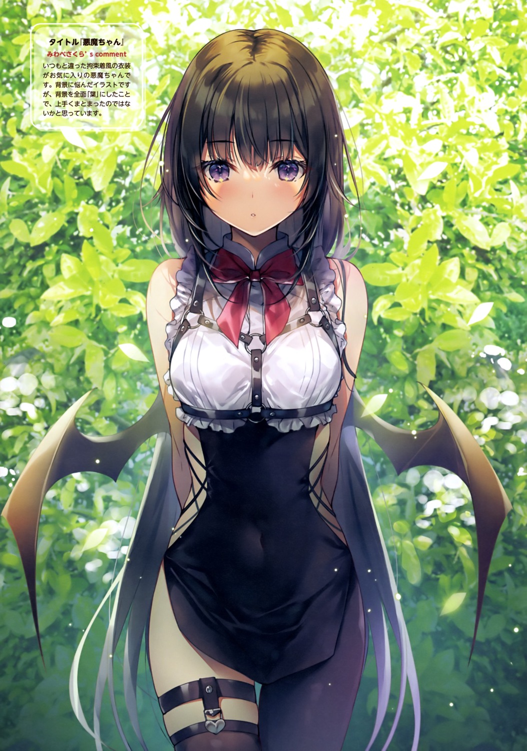 garter miwabe_sakura stockings thighhighs wings