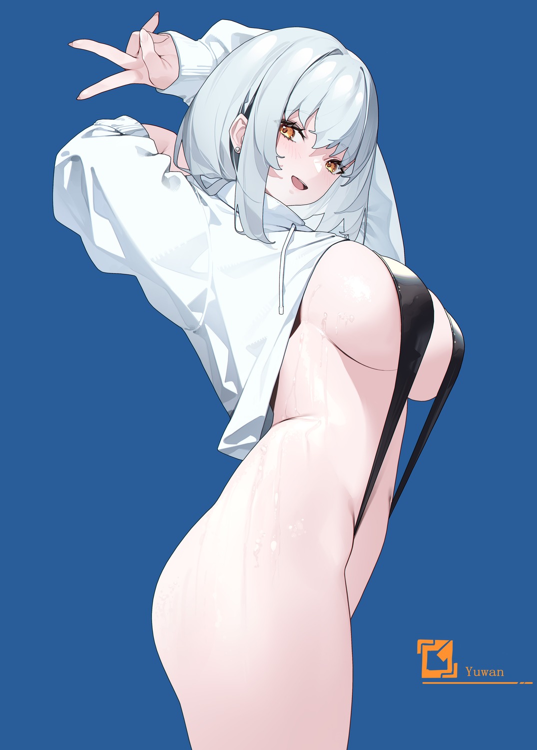 shirt_lift sling_bikini swimsuits wet yuwan_2333