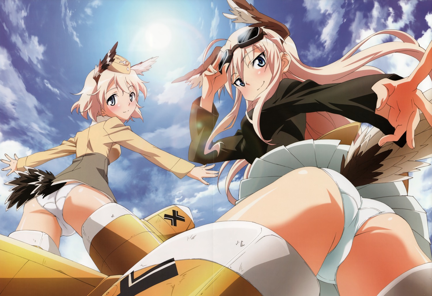 animal_ears ass cameltoe crease fixme hanna-justina_marseille pantsu raisa_pottgen strike_witches tail yamamoto_shuuhei