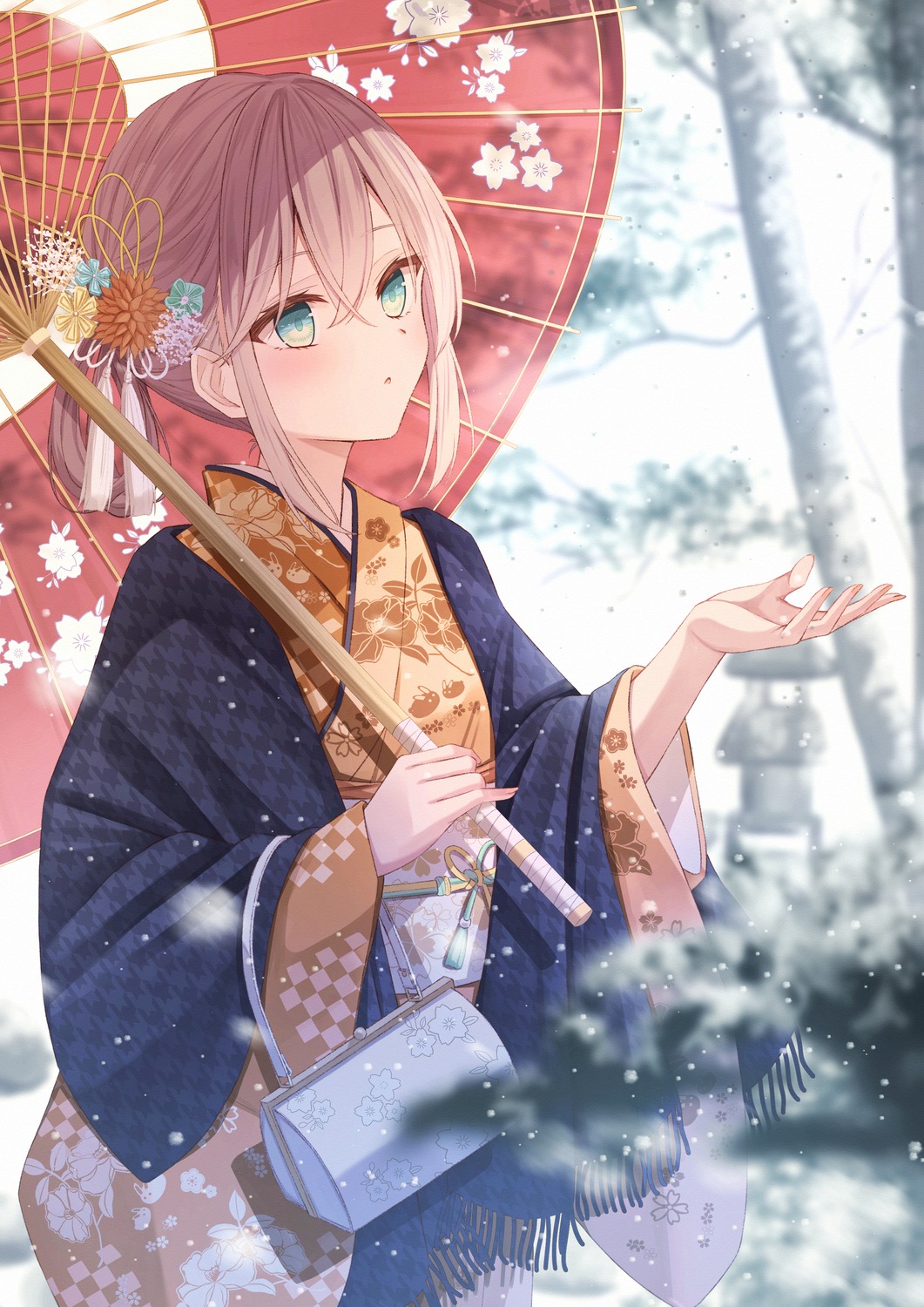 kimono senri_(senri_sen) umbrella