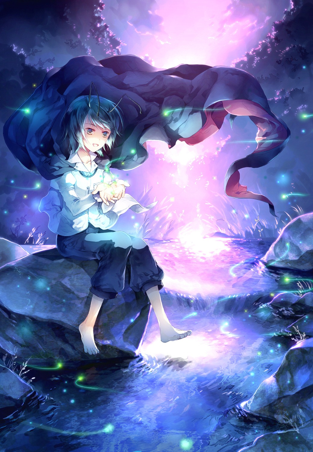 sunakumo touhou wriggle_nightbug