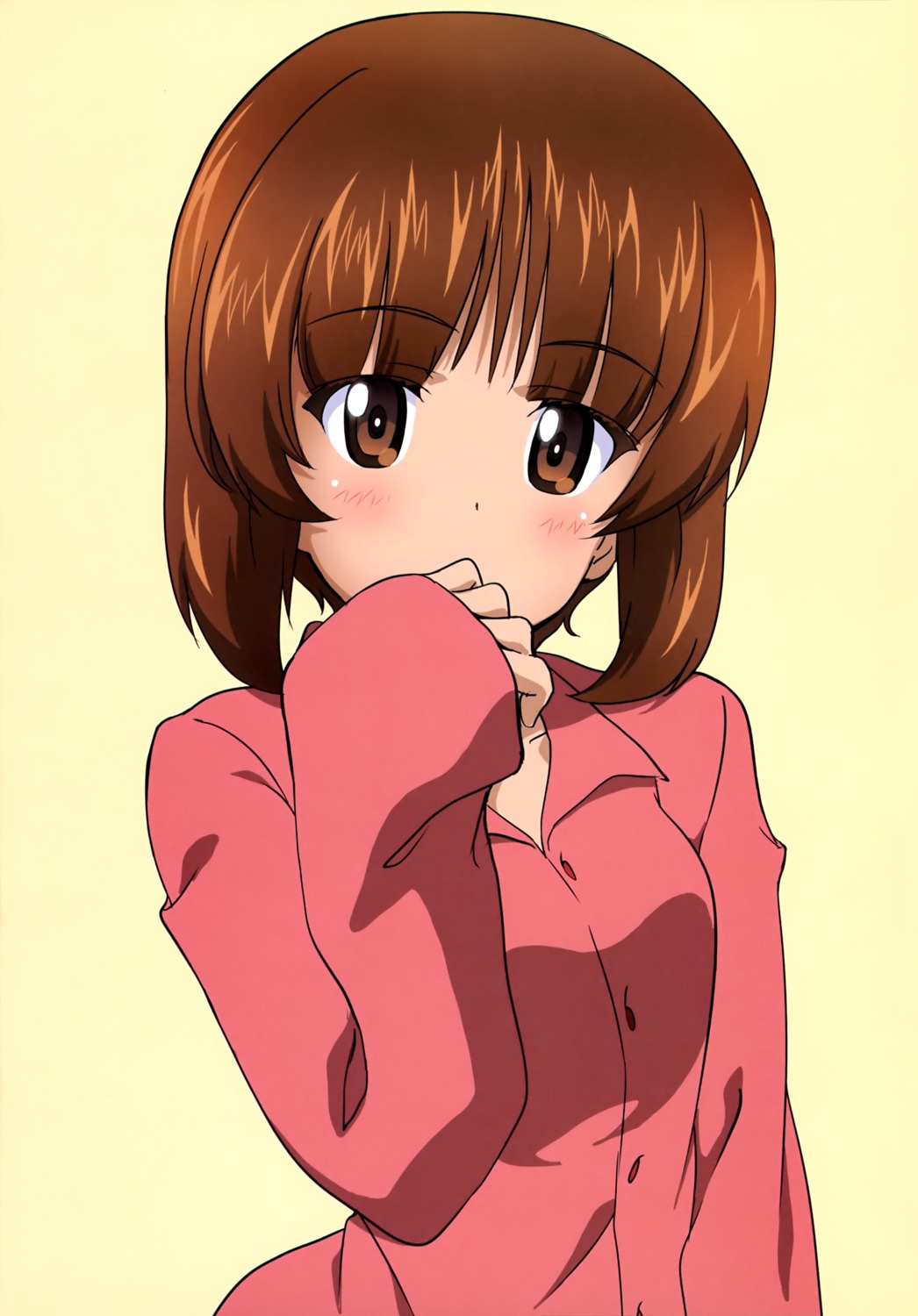 girls_und_panzer kanau nishizumi_miho pajama