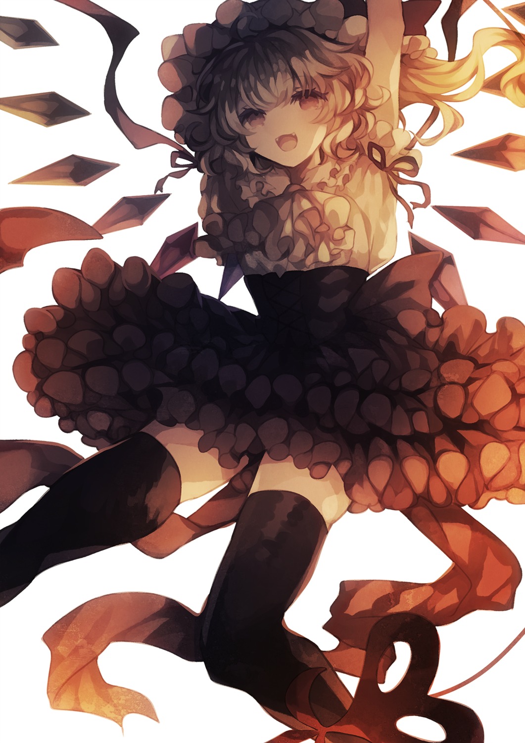 flandre_scarlet thighhighs touhou wings wiriam07
