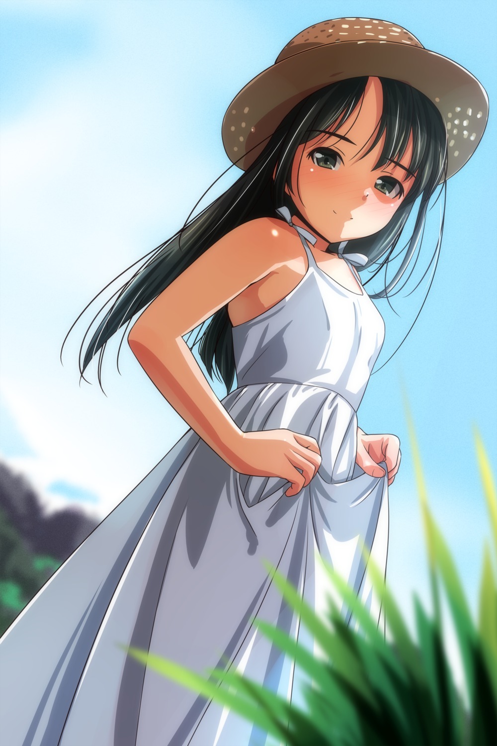 dress matsunaga_kouyou skirt_lift summer_dress