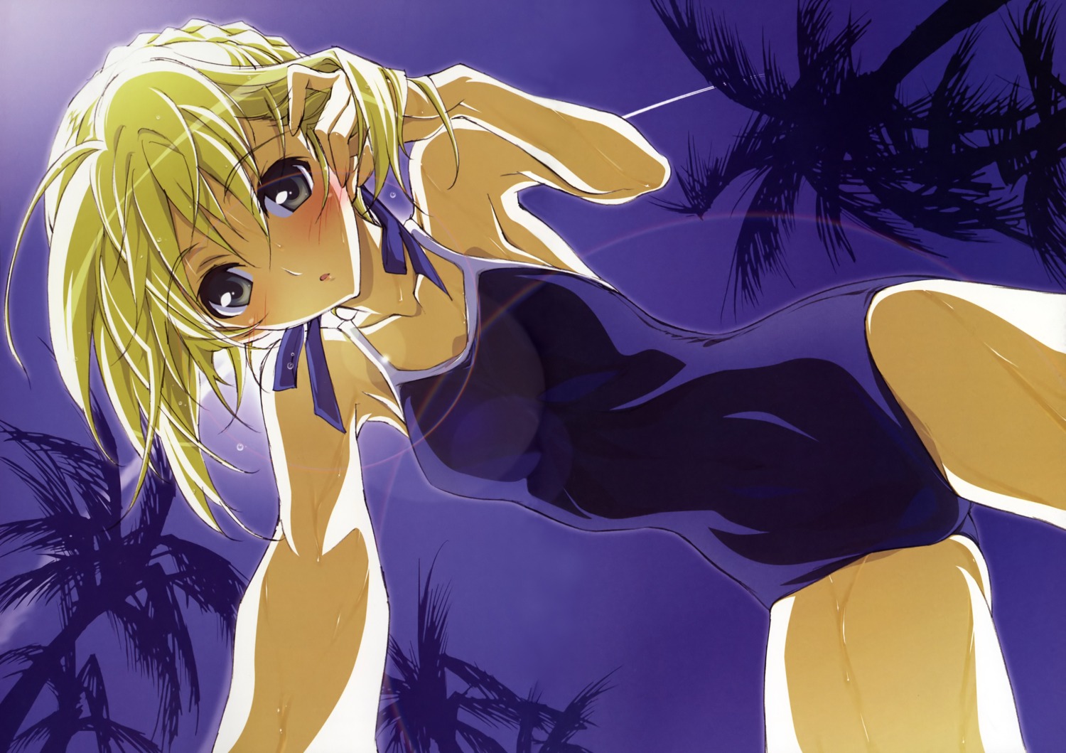 fate/stay_night kurashima_tomoyasu saber swimsuits