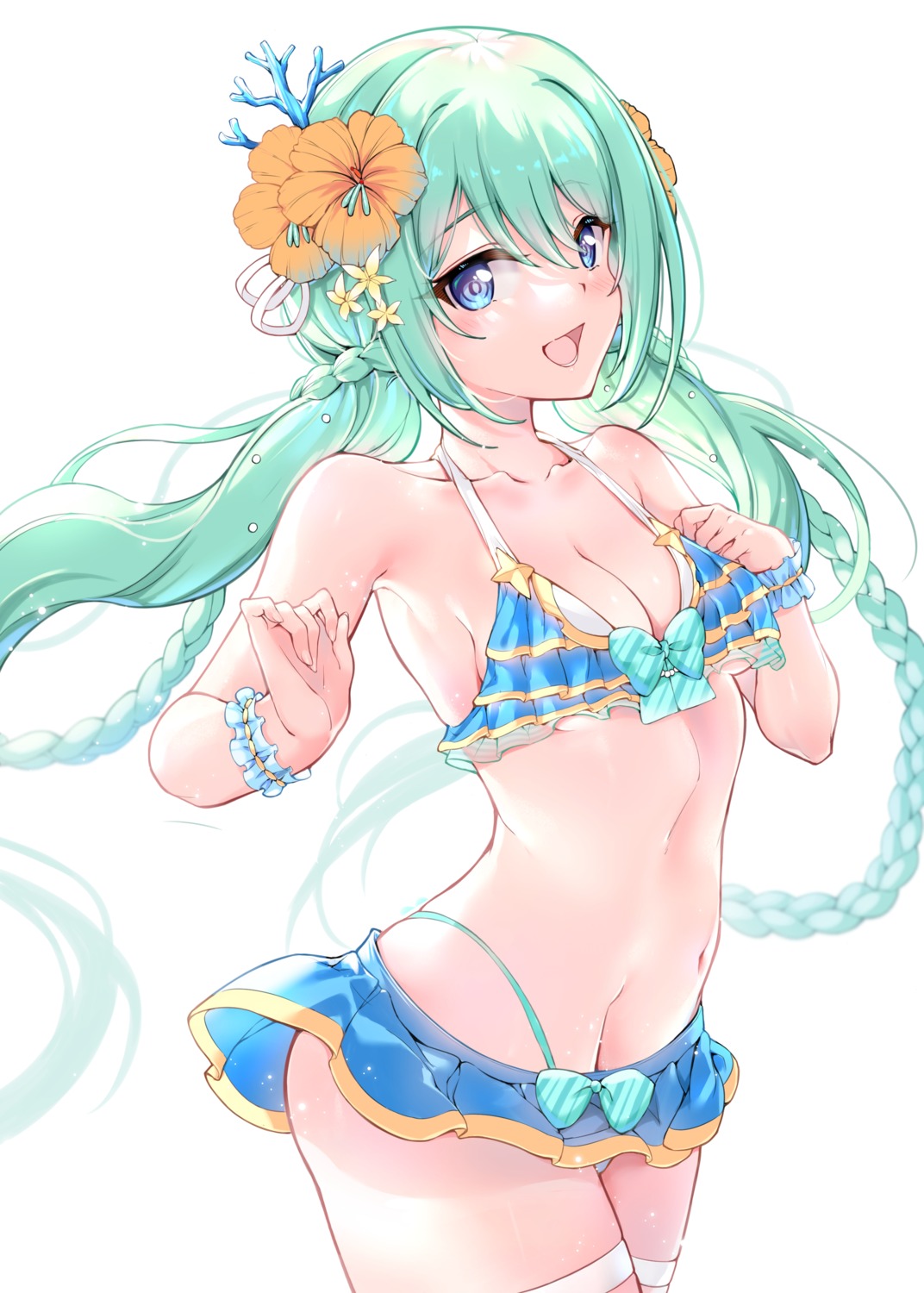 bikini garter misumi_chika princess_connect princess_connect!_re:dive swimsuits xin_(zinc)