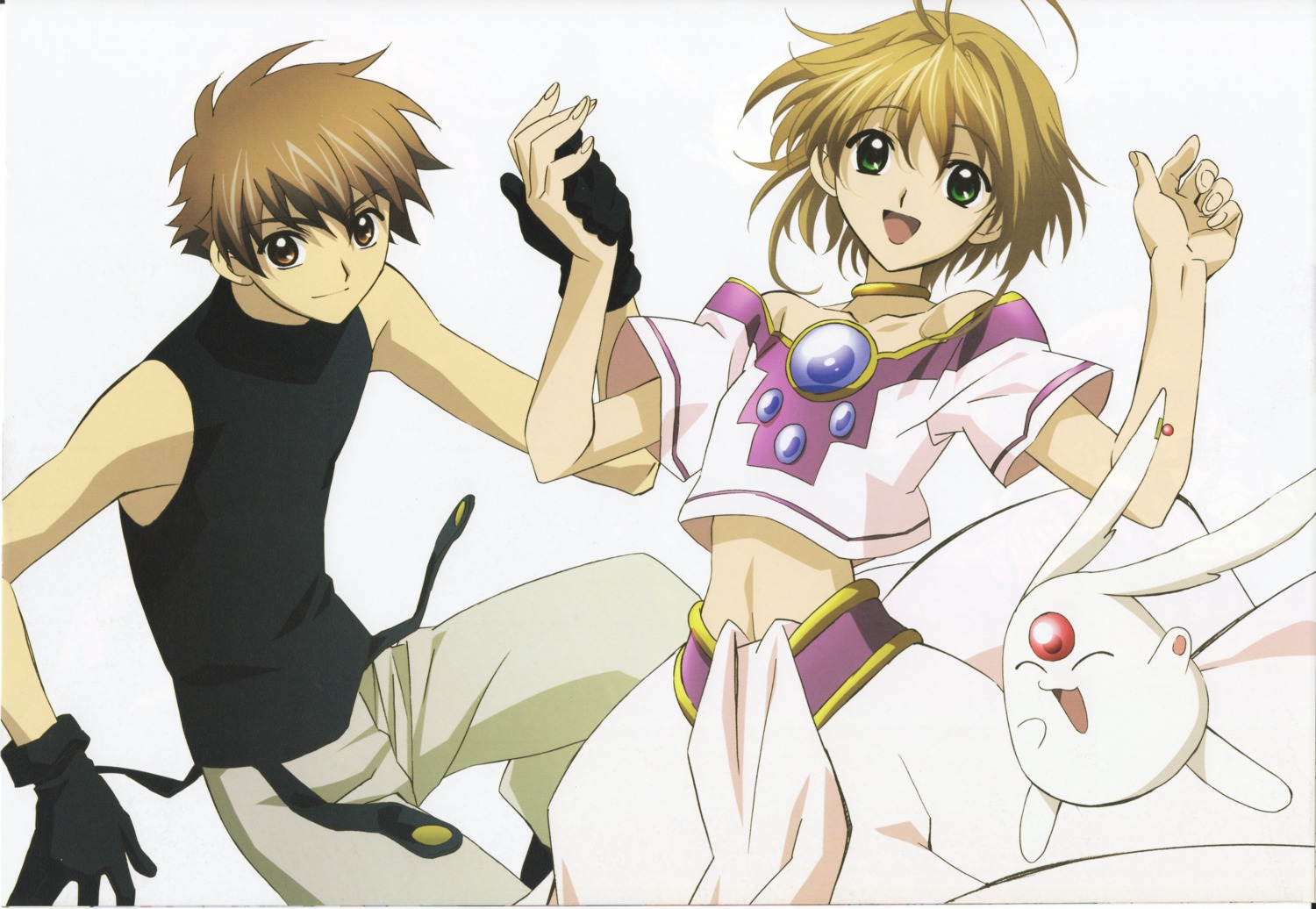 gotou_junji kinomoto_sakura li_syaoran mokona tsubasa_reservoir_chronicle