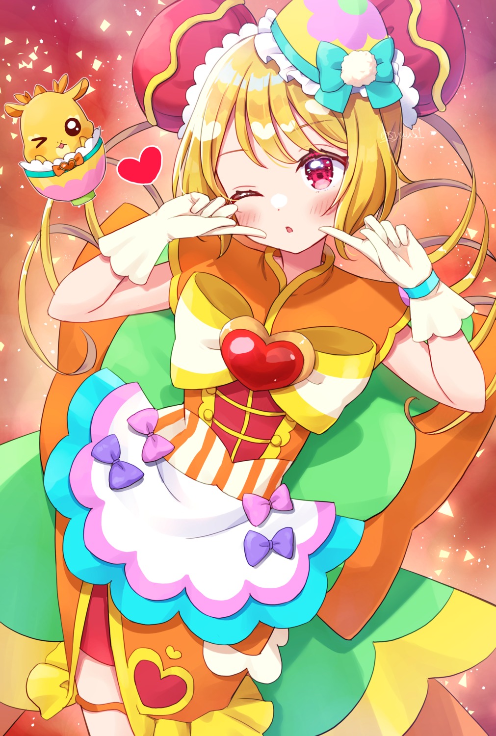 delicious_party_precure hanamichi_ran mem-mem shuu_(mniarnoakou)