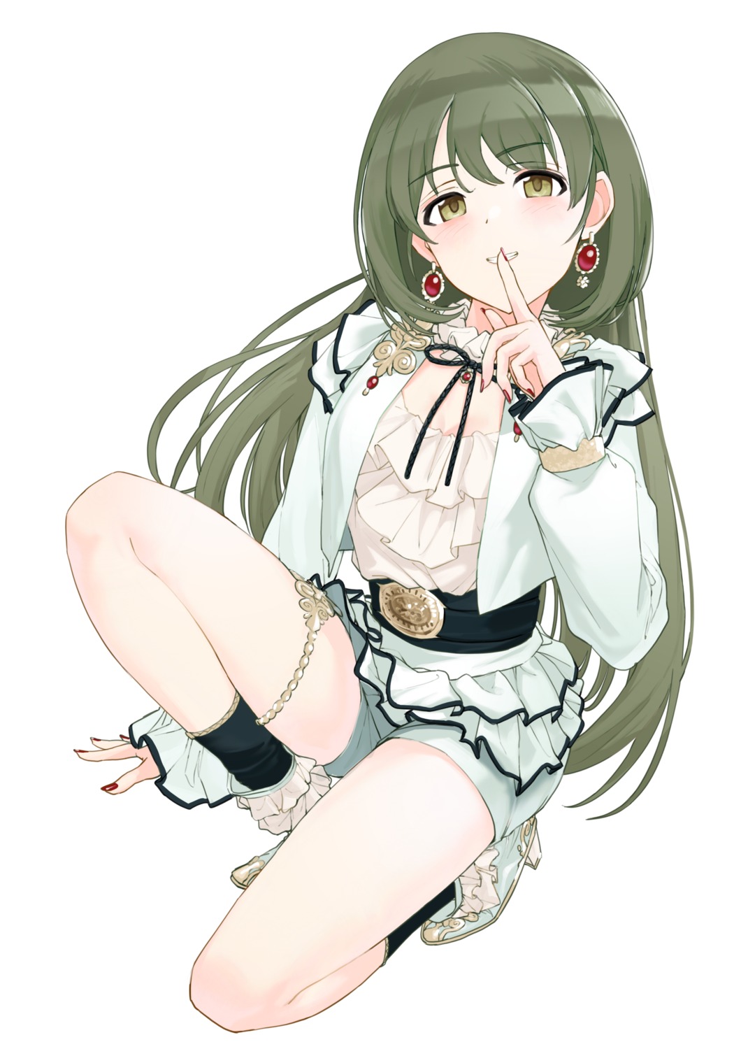 cleavage heels nanakusa_nichika the_idolm@ster the_idolm@ster_shiny_colors tsukigawa