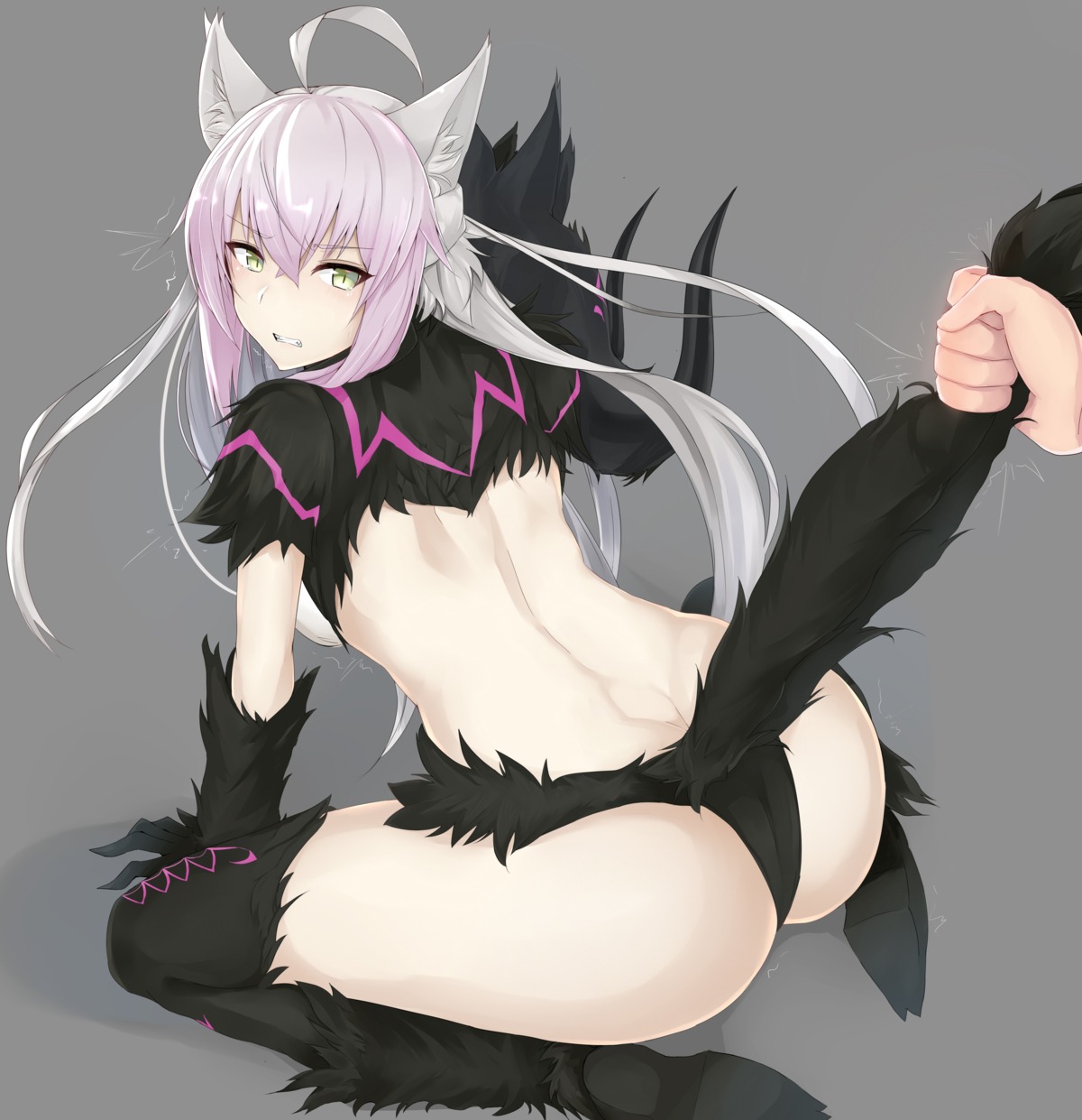 animal_ears ass atalanta_alter fate/grand_order maruya1006 pantsu tail thighhighs