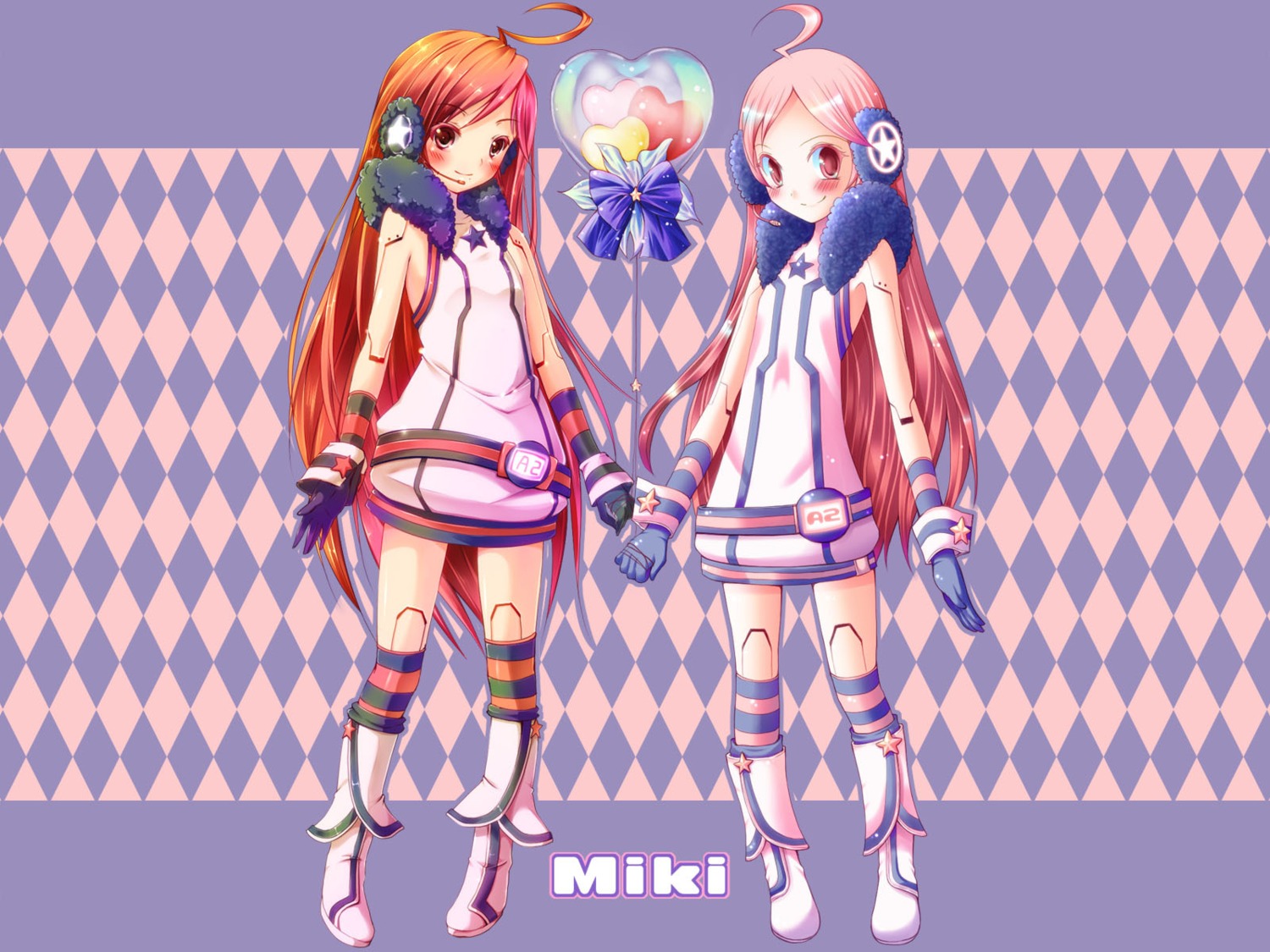dress headphones miki_(vocaloid) niro vocaloid wallpaper