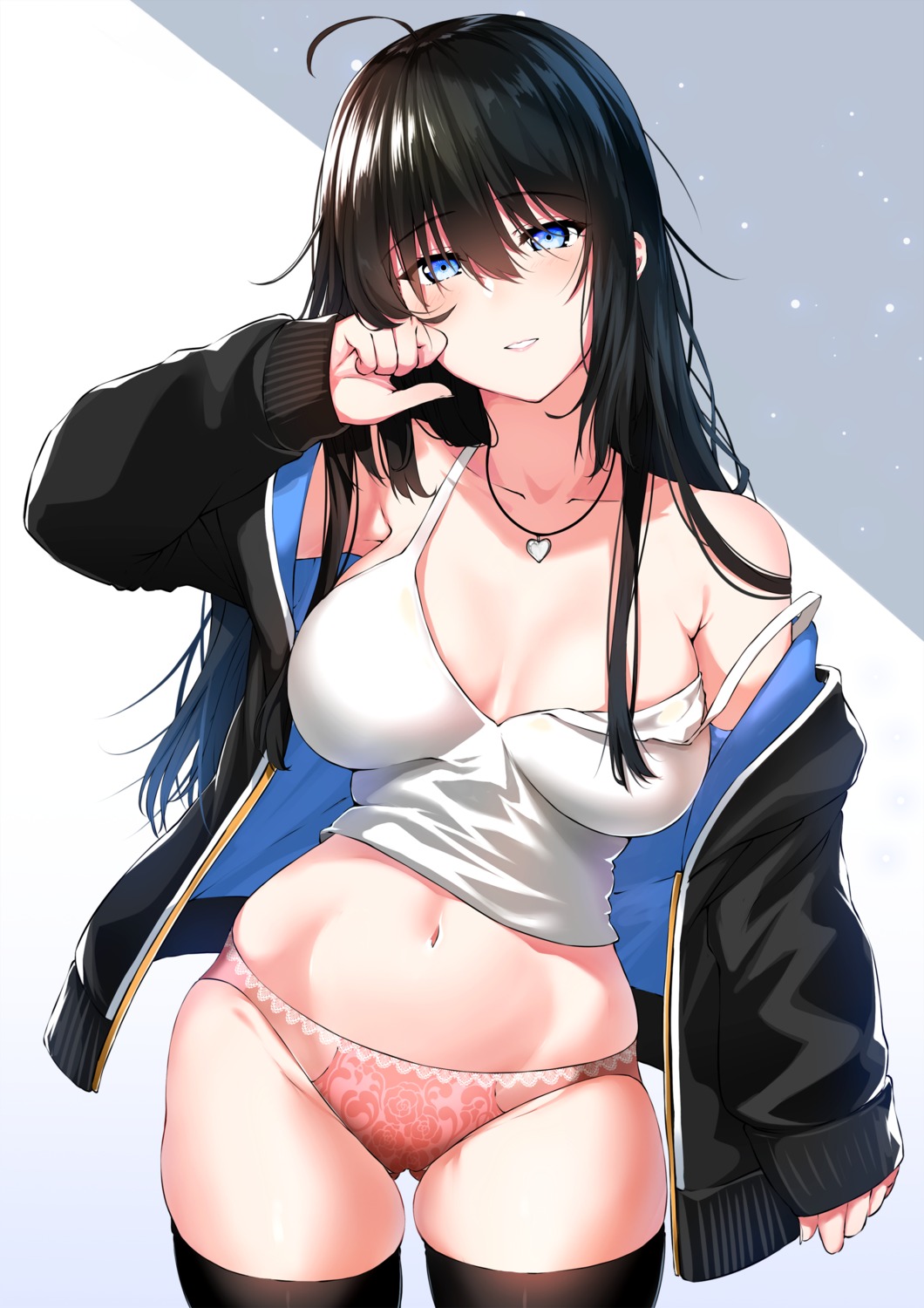 bishi_(bishi) no_bra pantsu thighhighs